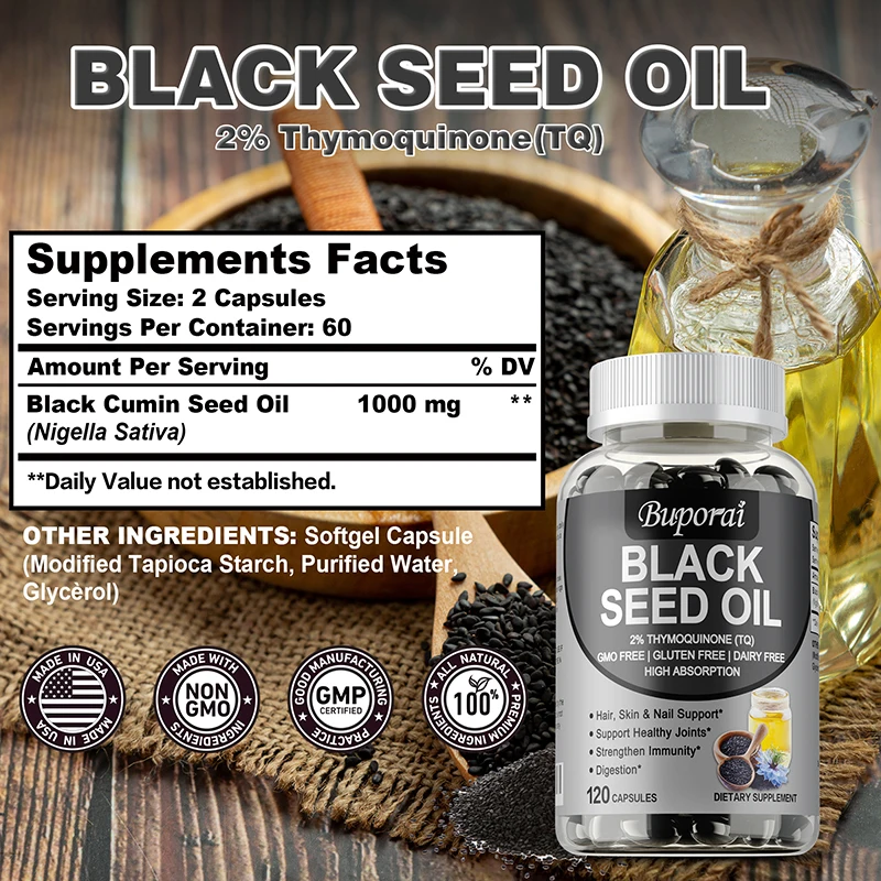 Premium Çörek Otu Yağı 120 Kap - Herbal Supplement incelemesi ve fiyatı